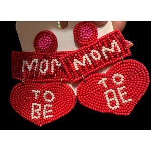 Mom‎ to Be beaded earrings